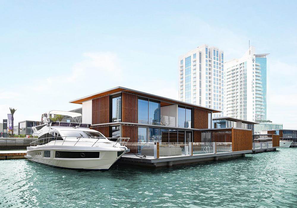 EQUITONE Tectiva TE90 fibre cement panels used in Dubai Floating Villas project