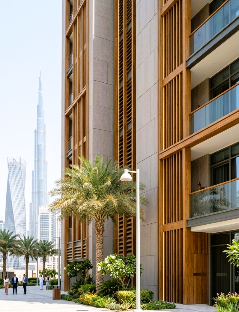 ventilated façade systems UAE commercial building
