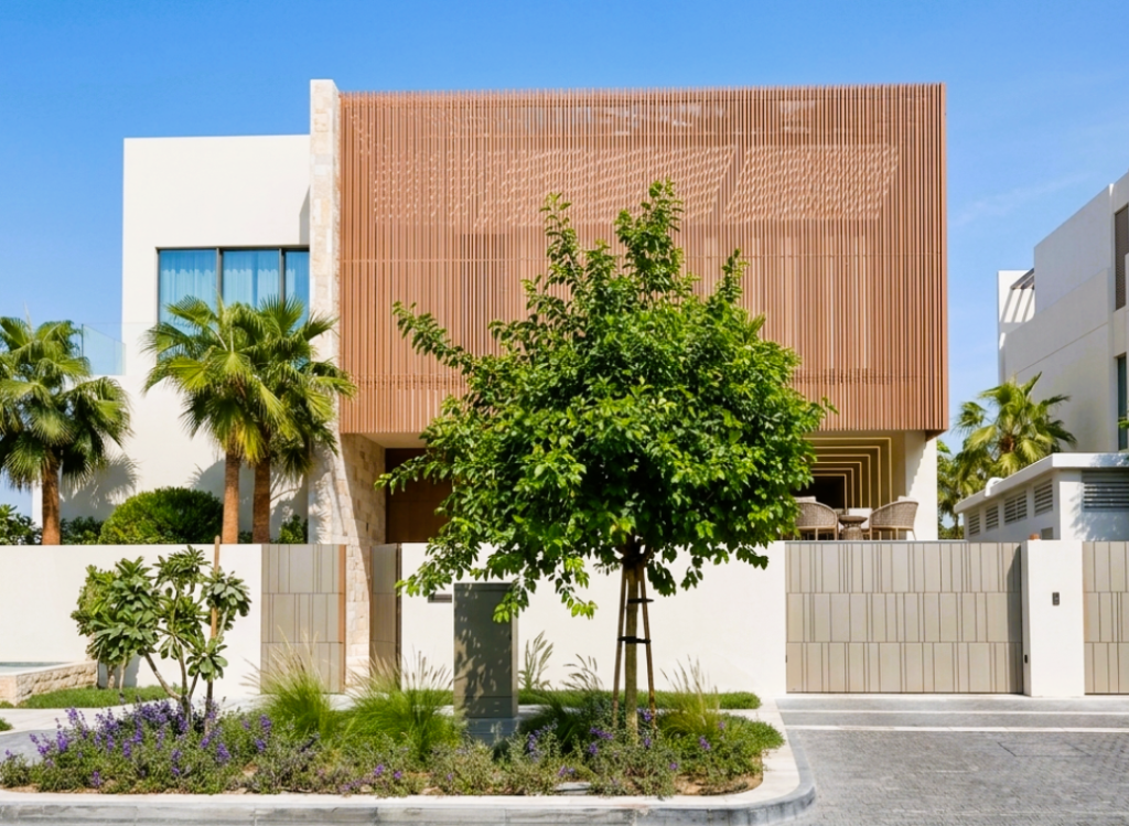 Sun control louvers system designed for energy efficient GCC architecture
