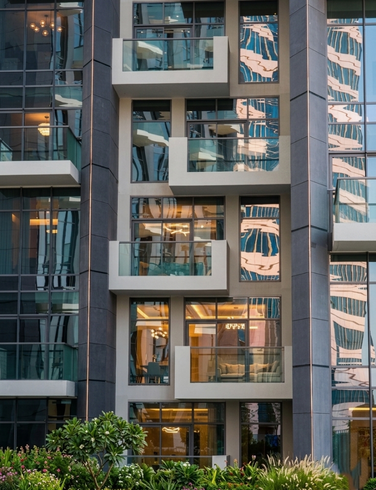 Rainscreen façade system airflow diagram GCC architecture