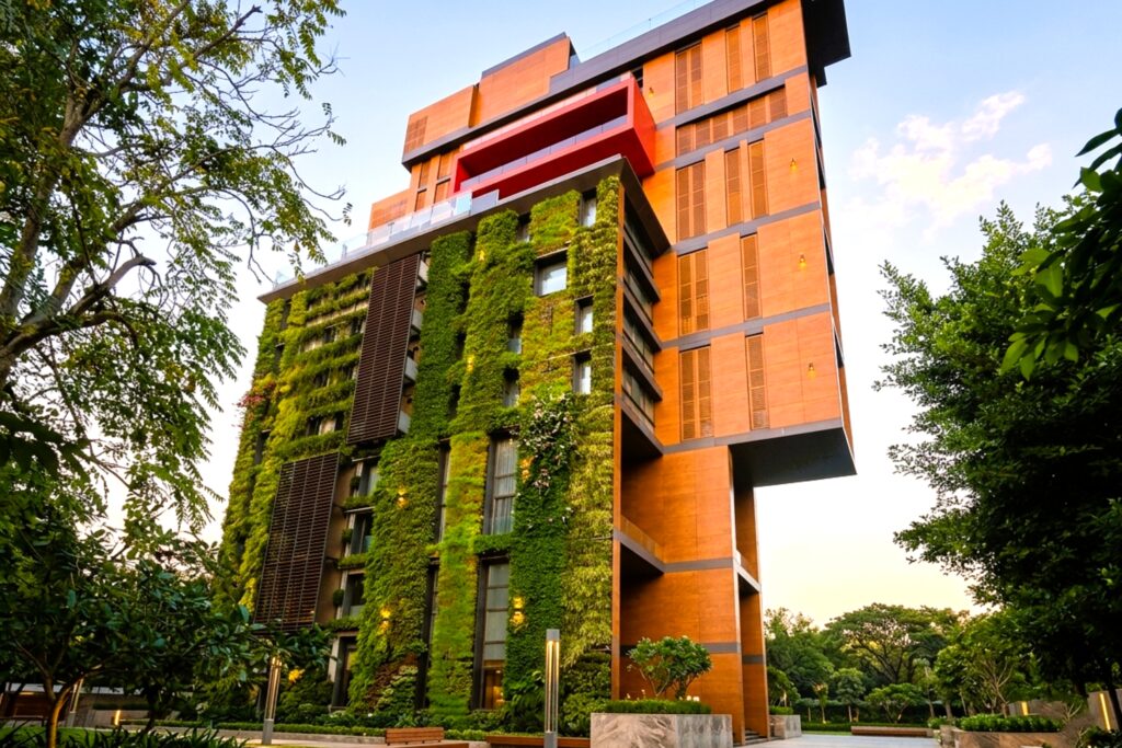 sustainable façade design GCC energy efficient building envelope
