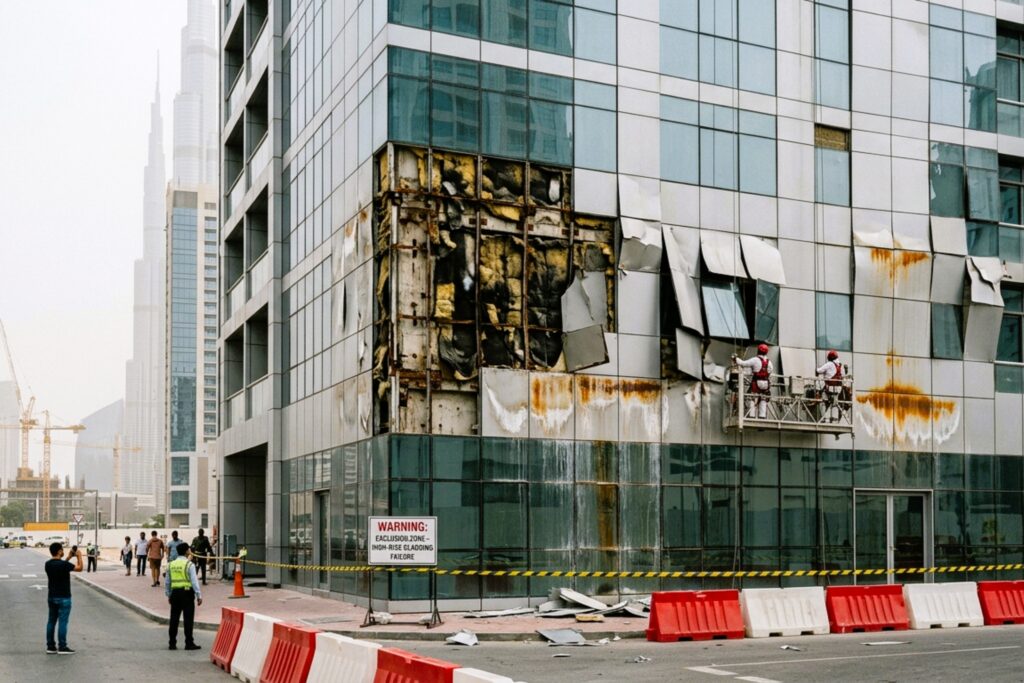 façade failure caused by thermal expansion in GCC high-rise buildings