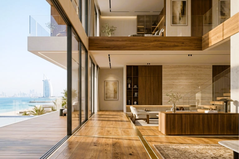 HPL wood cladding panels for exterior facade in UAE climate
