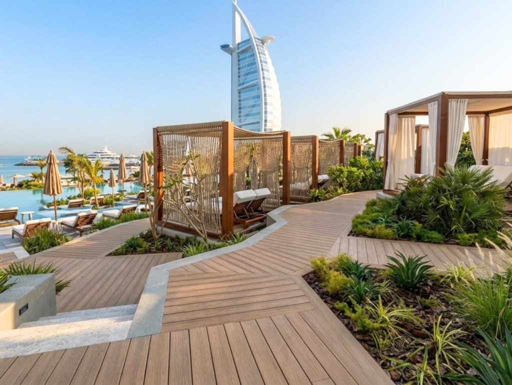 EXTERPARK WPC composite decking rooftop terrace GCC
