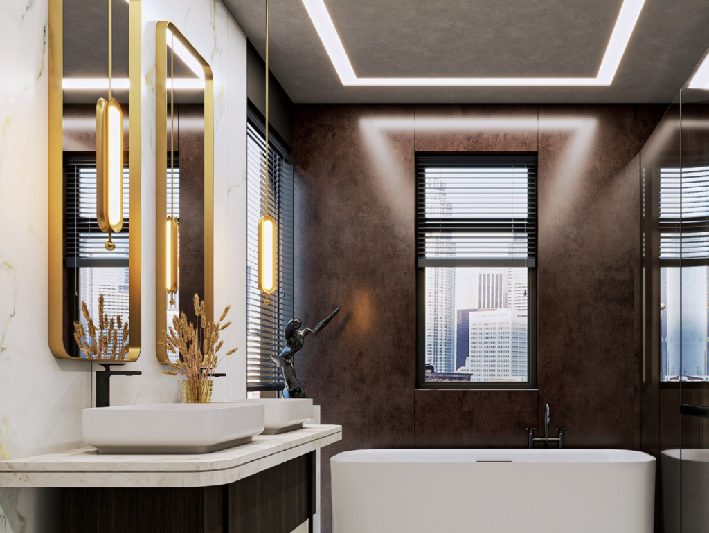ARGOS large-format porcelain stoneware interior wall cladding for UAE villa 