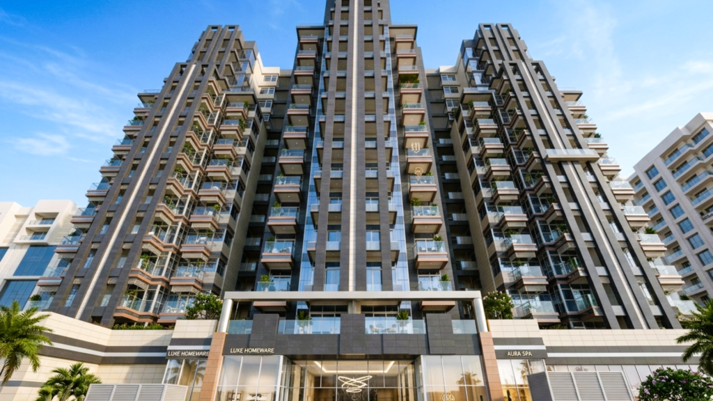 Al Raha Boulevard Abu Dhabi featuring EXAGRES EXA-TECH high-tech porcelain ventilated façade cladding supplied by Obras International