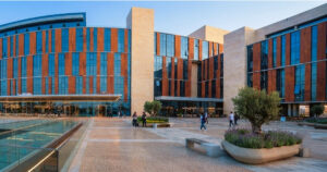 Contemporary Riyadh commercial: façade cladding Saudi Arabia showing exterior cladding for specification review
