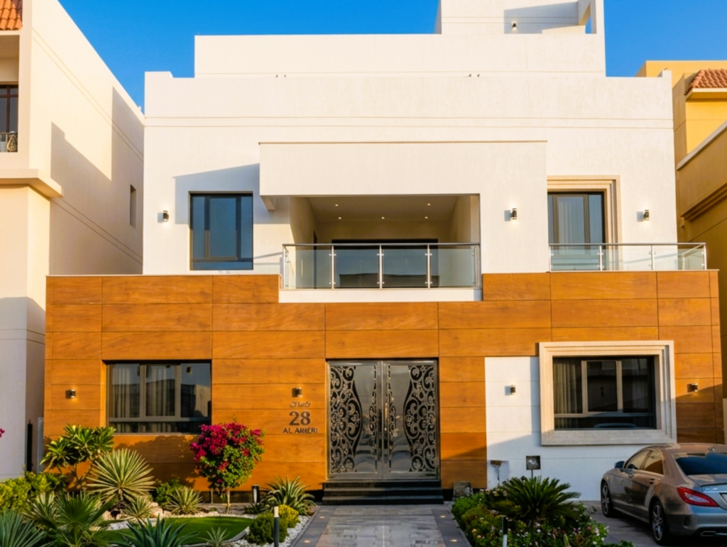 Natural wood cladding comparison for UAE villas: thermally modified wood vs WPC vs composite panels