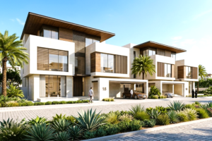 natural wood cladding UAE villa Parklex Prodema composite panel