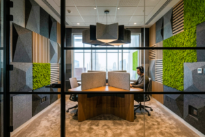 Acoustic Wall Panels for Dubai Offices: WELL v2 Compliance Guide