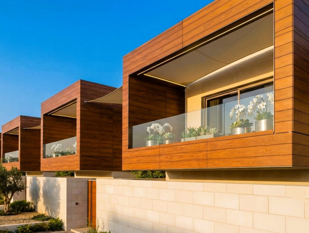 Rainscreen cladding detail for Riyadh façade material specification