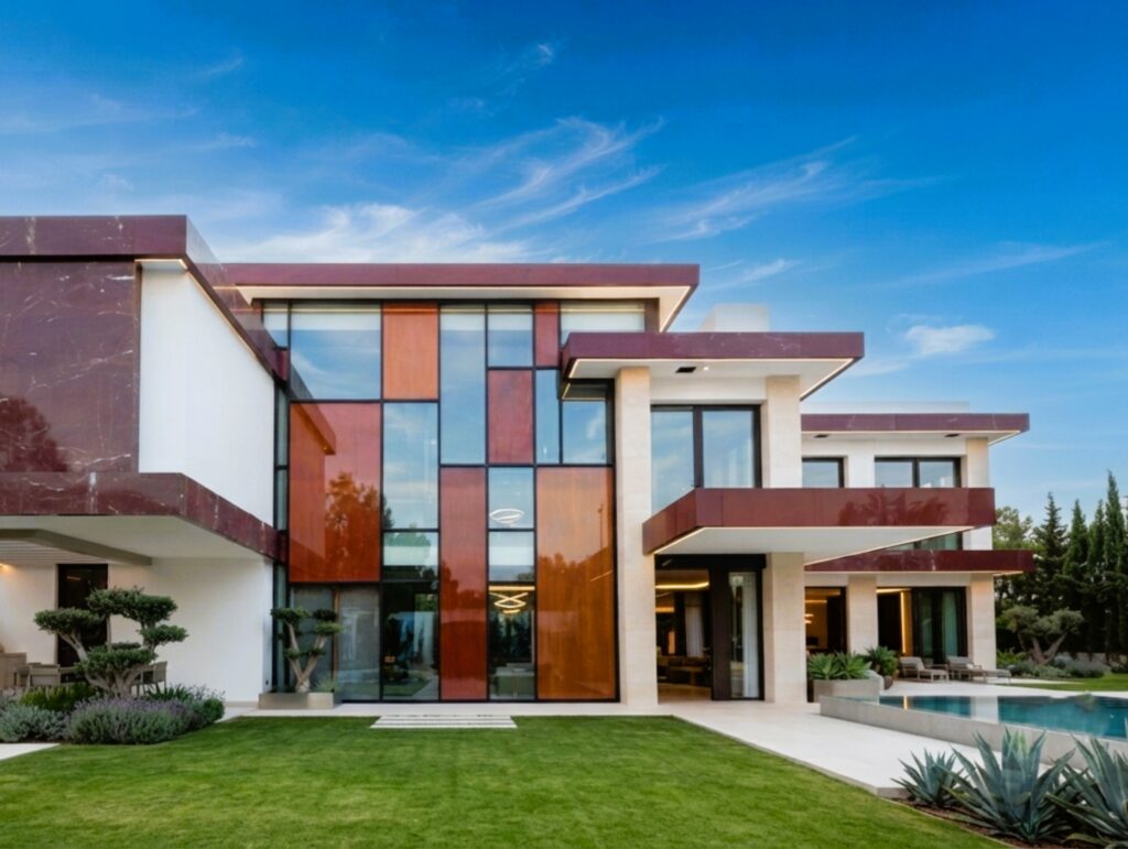 Architect reviewing façade cladding materials for a Saudi Arabia project