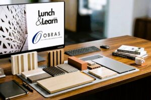 OBRAS Lunch and Learn session for architects reviewing façade materials in Dubai