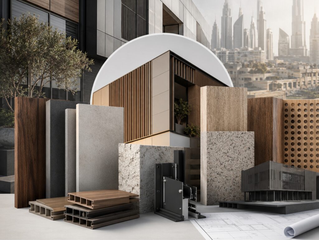 Best Façade Materials GCC: Fibre Cement vs Porcelain vs Terracotta vs Wood